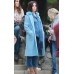 Bird Box Sandra Bullock Blue Coat